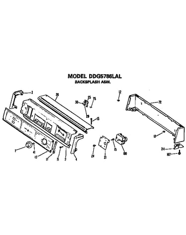 Backsplash for ddg5786lal