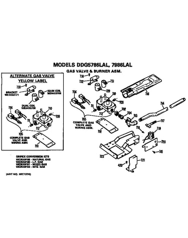 Gas valve and burner