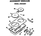 GE JP370B9K4 accessory modules diagram