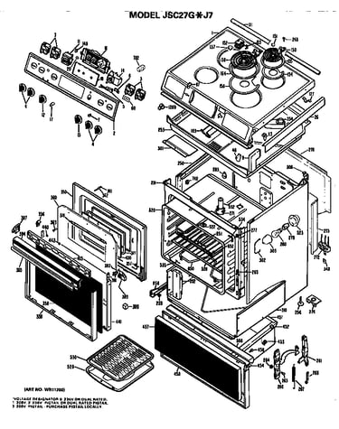 Main body/cooktop/controls