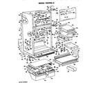 GE TBX25RLGL cabinet parts diagram