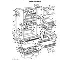 GE TBX25RLEL cabinet parts diagram