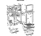GE TBF14AKDR cabinet parts diagram
