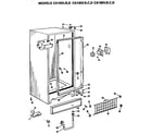 GE CA10DLD cabinet parts diagram