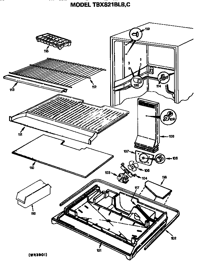 Comparment separator/divider block