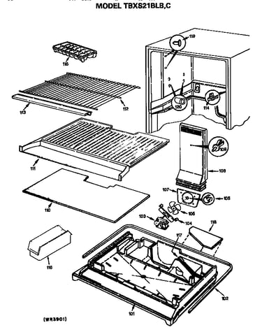 Comparment separator/divider block