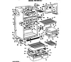 GE TBX18DLJRAD cabinet parts diagram