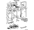 GE TBF16DLB cabinet parts diagram