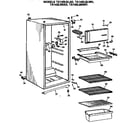 GE TA14SLBRAD cabinet parts diagram