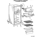 GE TA11SLBLWH cabinet parts diagram