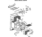 GE JAS03*R2 main body/cooktop/control diagram