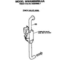 GE WWA9890RBLAA pinch valve assembly diagram