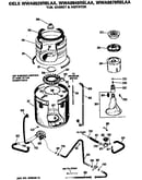 Tub, basket and agitator
