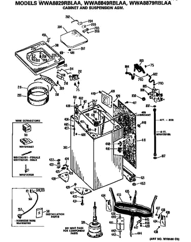 Cabinet and suspension