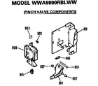 GE WWA9890RBLWW pinch valve components diagram