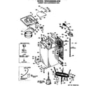 GE WWA9890RBLWW cabinet and suspension diagram