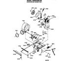 GE WSM2400LDB driver motor and blower diagram