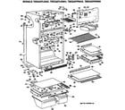 GE TBE24ZPPRAD cabinet parts diagram