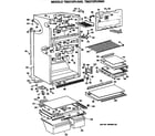 GE TBE21ZPLRAD cabinet parts diagram