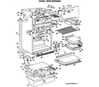 GE TBCW18ZPBRWH cabinet parts diagram