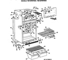 GE TBE18PRFRWH cabinet parts diagram