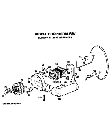 Blower and drive
