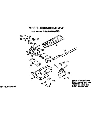 Gas valve and burner