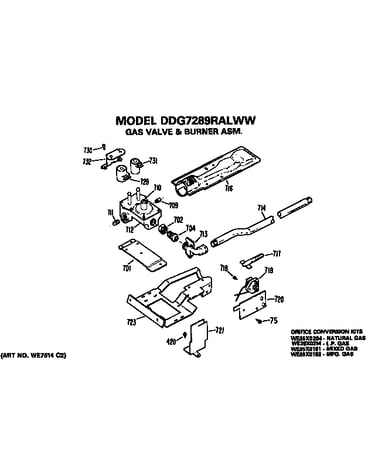Gas valve and burner