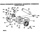 GE DDG9680RCMWW blower and drive diagram