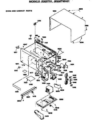 Oven and cabinet