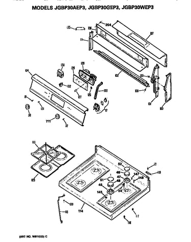 Control and cooktop