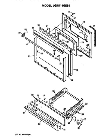 Door & broiler assembly