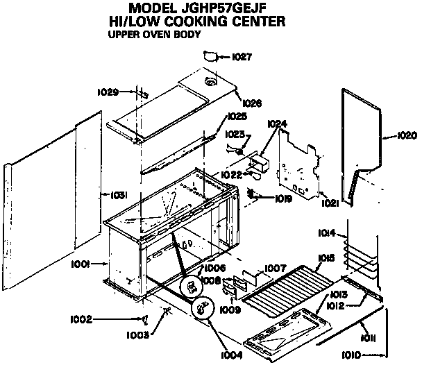 Upper oven body