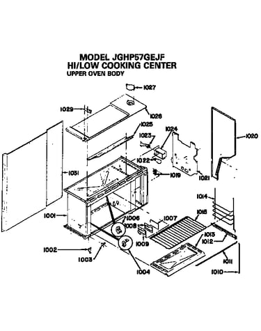 Upper oven body