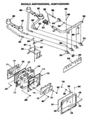 Gas control/oven door