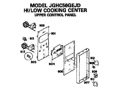 Upper control panel