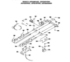 GE JGP320ER2BL burners and manifold pipe diagram