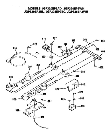 Burners and manifold pipe