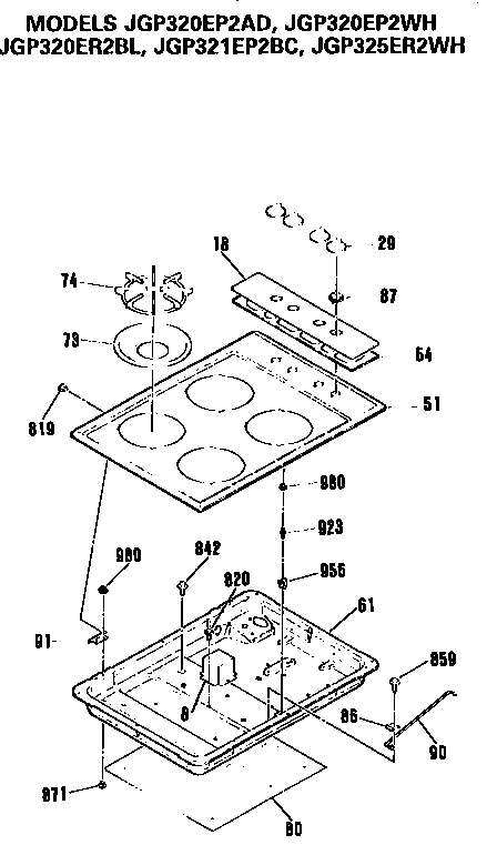 Burner box & cooktop assembly