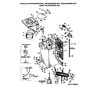 GE WWA8879RBLWW cabinet and suspension diagram