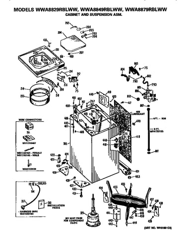 Cabinet and suspension