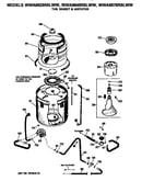 Tub, basket and agitator