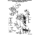 GE WWA8850RBLAA cabinet and suspension diagram