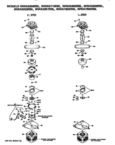 1 and 2 speed motor