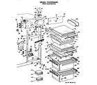 GE TFE27ERAWH fresh food section diagram