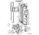 GE TFE27ERAWH freezer door diagram