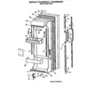 GE TFE24RRAWH fresh food door diagram