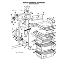 GE TFE24RRAWH fresh food section diagram