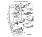 GE TBE18ZPLRAD cabinet parts diagram