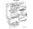 GE TBHW18ZRERWH cabinet parts diagram